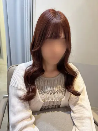 ロング カラー ハッシュカット・ 透明感カラー🌷薫のヘアスタイル