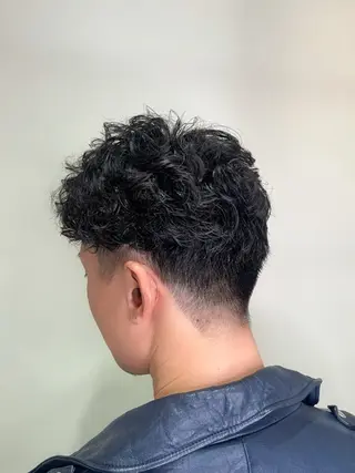 ショート パーマ メンズ 渋谷 YUUKIのヘアスタイル