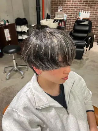 ショート カラー メンズ tomoメンズ特化 /パーマ/カットのヘアスタイル