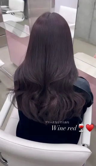 ロング minori🤎 韓国モテヘアのヘアスタイル