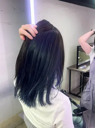 ミディアム カラー 増田 伯のヘアスタイル