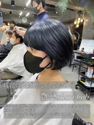 ショート カラー 透明感カラー🌿 グレージュ🐺陽介のヘアスタイル