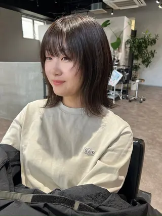 ミディアム カラー 城 慎太郎のヘアスタイル