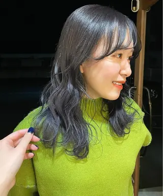 セミロング カラー mir MIYUのヘアスタイル