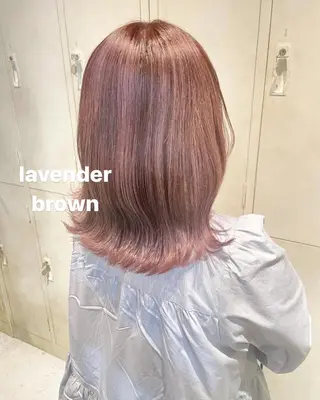 ミディアム カラー ハイトーンカラー♡ yuのヘアスタイル