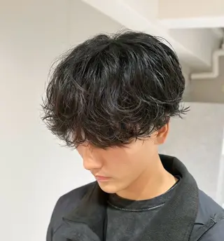 ショート パーマ メンズ 【メンズ特化】 池田大成✂︎のヘアスタイル