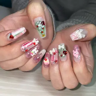 ネイル うの 韓国ﾈｲﾙ໒꒱⋆⭒˚のネイルデザイン