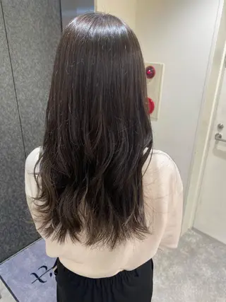 セミロング カラー ヘアアレンジ ボブ /ニュアンス/ satomi🧸💖のヘアスタイル