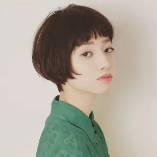 ショート カラー 韓国風レイヤーカット 上手く丁寧早い/マツのヘアスタイル