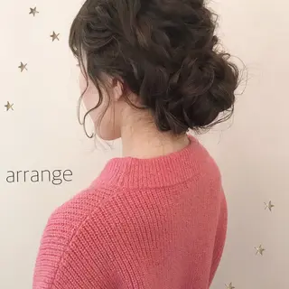 ロング ヘアアレンジ 市川 千夏のヘアスタイル