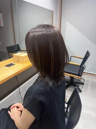 ミディアム カラー 透明感ケアカラー/ レイヤー/ryokaのヘアスタイル