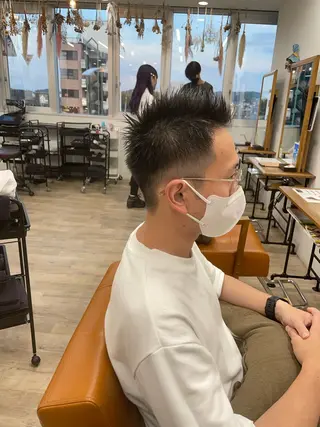 ショート メンズ 大木 光明のヘアスタイル