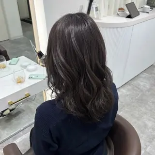 ミディアム カラー 艶髪カラー・縮毛矯正 ・レイヤーAsunaのヘアスタイル