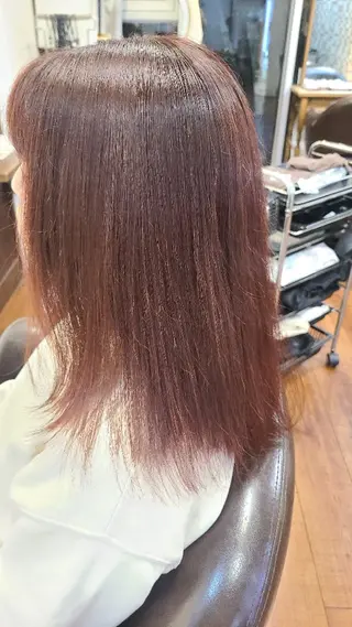 セミロング 透明感カラー/ 髪質改善縮毛 石田のヘアスタイル