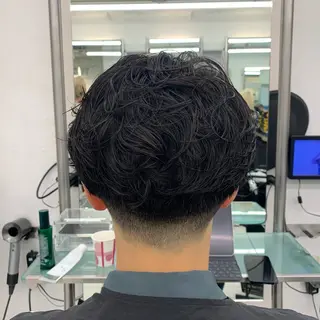 パーマ メンズ メンズ特化フェード パーマ小林裕史のヘアスタイル
