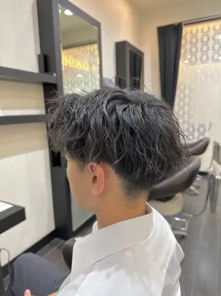 メンズ ナチュラルヘア 神田一瑳のヘアスタイル