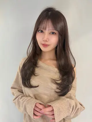セミロング カラー 内野 龍海 / レイヤーカットのヘアスタイル