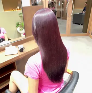 ロング 🫧似合わせ×透明感 ケアカラー清野🫧のヘアスタイル
