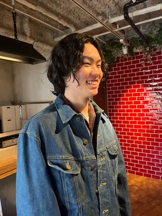 セミロング パーマ 韓国好き🇰🇷 美容師MIKUのヘアスタイル
