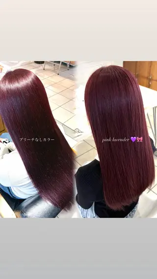 ロング カラー 🩰韓国レイヤー🩷 艶カラー🌷小栁歩美のヘアスタイル