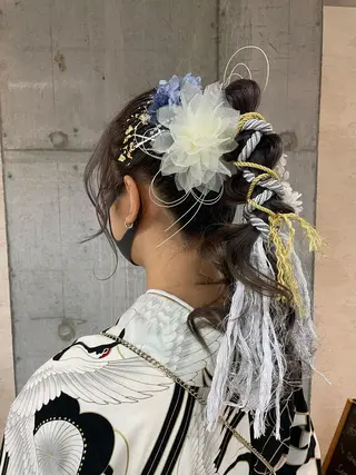 ロング ヘアアレンジ はやしほのか| マンツーマン美容師のヘアスタイル