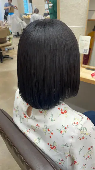 ミディアム カラー ボブ/レイヤー/縮毛 池袋/美容師♡ゆいかのヘアスタイル