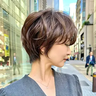 ショート カラー お悩み解決ショート/ 似合わせカット/といのヘアスタイル