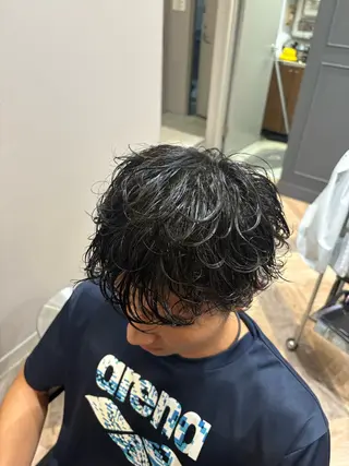 パーマ メンズ 笹木 怜羅のヘアスタイル