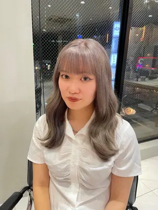 セミロング カラー ヘアアレンジ 艶髪/レイヤーカット 🐣misakiのヘアスタイル
