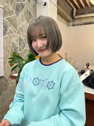 ショート カラー Sanaダブルカラー ✨️パルコ徒歩1分のヘアスタイル