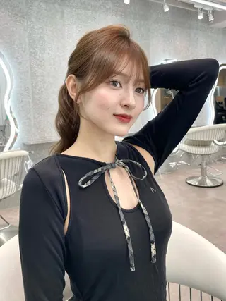 カラー 縮毛矯正ブリーチなし 🍒❤ゆうきのヘアスタイル