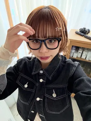 カラー 無料カットモデル募集 柔らかベージュカラーのヘアスタイル