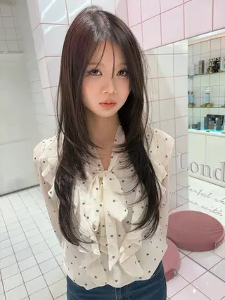 ロング ✨縮毛矯正✨レイヤー ホウダカズヒロのヘアスタイル