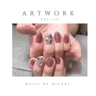 ショート カラー ネイル マツエク・マツパ illum hicariのネイルデザイン
