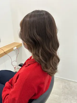 セミロング カラー レイヤー/ヘアセット 💐nao.のヘアスタイル