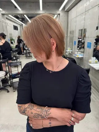 カラー Asami/名古屋/ ハイトーン/デザインのヘアスタイル