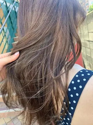 ロング カラー ハブヘアー ハブヘアーのヘアスタイル