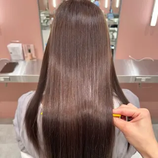 ロング 🌺縮毛矯正/暖 色カラー🌺momoのヘアスタイル