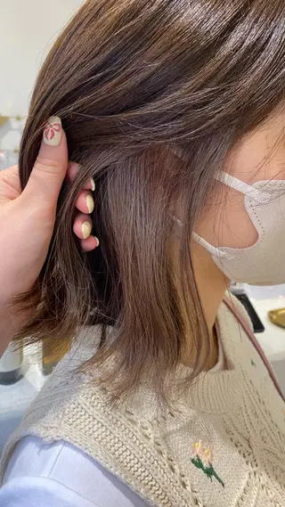 ミディアム カラー hair shioのヘアスタイル