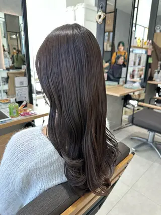 セミロング カラー 🫧のばた /川越/透明感🫧のヘアスタイル