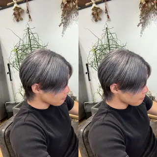 カラー メンズ センターパート ／植田のヘアスタイル