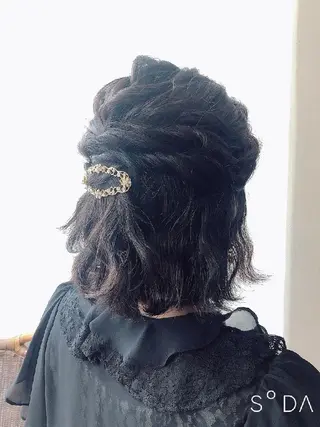 ヘアアレンジ ミディアム 佐野 真由美のヘアスタイル