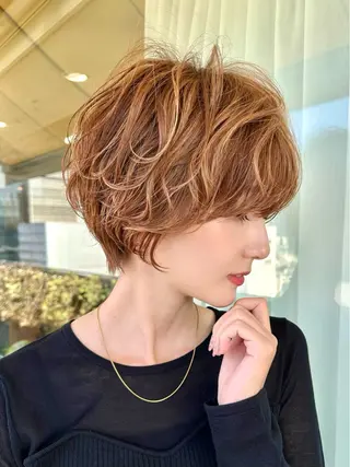 ショート カラー お悩み解決ショート/ 似合わせカット/といのヘアスタイル