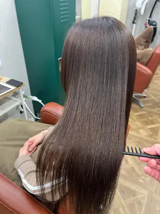 セミロング 髪質改善×韓国風/小 顔レイヤー/早瀬櫻子のヘアスタイル