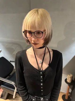 ミディアム カラー パーマ ヘアアレンジ 心斎橋美容室 Junのヘアスタイル