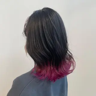 ミディアム カラー 西尾美容室libuR Ryokaのヘアスタイル
