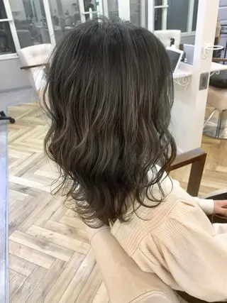 ミディアム カラー 美髪矯正・髪質改善 【中村吉孝】のヘアスタイル