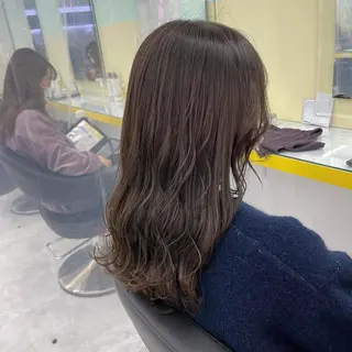 セミロング カラー ヘアアレンジ アイブロウ 【透明感×レイヤー】 🍃RIKU🍃のヘアスタイル