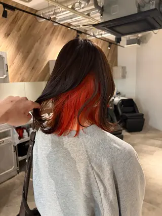 ミディアム ryo yaのヘアスタイル