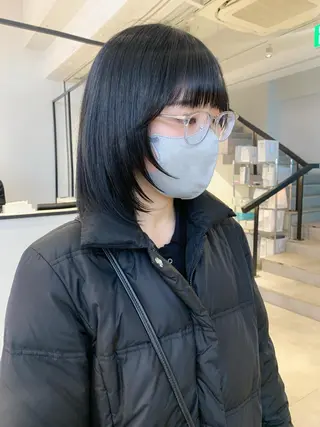 ミディアム カラー Kureha/ネイル トレンドヘアのマツエク・マツパデザイン